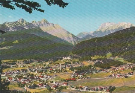 Österreich - Seefeld Tirol - Ort und See - ca. 1975 Österreich - Seefeld Tirol - Ort und See - ca. 1975