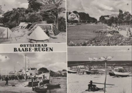 Baabe, Ostseebad - u.a. Zeltplatz - ca. 1975 Baabe, Ostseebad - u.a. Zeltplatz - ca. 1975
