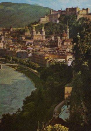 Österreich - Salzburg - Altstadt und Salzach - 1962 Österreich - Salzburg - Altstadt und Salzach - 1962