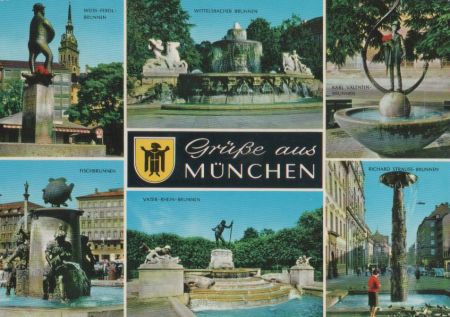 München - u.a. Fischbrunnen - 1977 München - u.a. Fischbrunnen - 1977