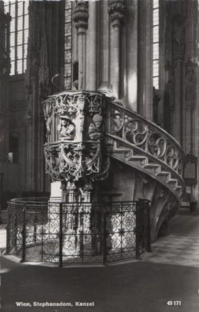 Österreich - Wien - Stephansdom, Kanzel - ca. 1960 Österreich - Wien - Stephansdom, Kanzel - ca. 1960