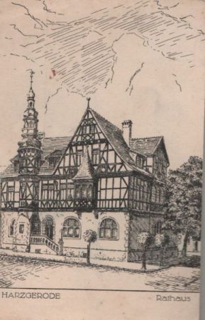 Harzgerode - Das neue Rathaus - ca. 1950 Harzgerode - Das neue Rathaus - ca. 1950