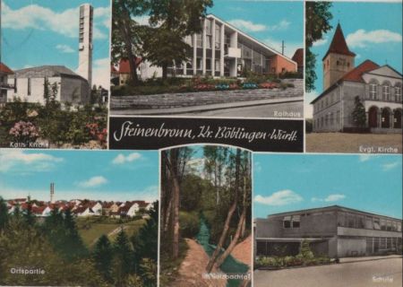 Steinenbronn - u.a. Schule - ca. 1975 Steinenbronn - u.a. Schule - ca. 1975