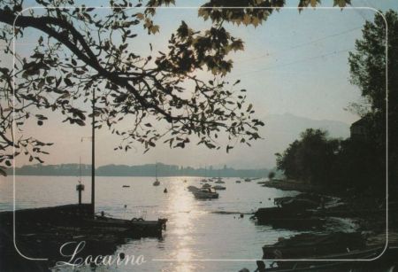 Schweiz - Locarno - Tramonto sul Lago Maggiore - 1982 Schweiz - Locarno - Tramonto sul Lago Maggiore - 1982