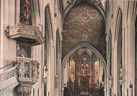 Überlingen - Inneres des Münsters - ca. 1975 Überlingen - Inneres des Münsters - ca. 1975
