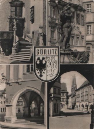 Görlitz - u.a. Neptunbrunnen - ca. 1960 Görlitz - u.a. Neptunbrunnen - ca. 1960