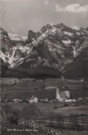 Österreich - Alm - gegen das Steinerne Meer - ca. 1960 Österreich - Alm - gegen das Steinerne Meer - ca. 1960
