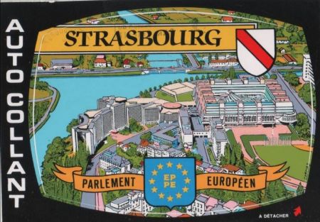 Frankreich - Strasbourg - auch als Autoaufkleber zu verwenden - 1989 Frankreich - Strasbourg - auch als Autoaufkleber zu verwenden - 1989