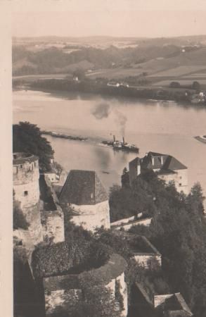 Passau - Oberhaus, Blick auf Niederhaus - ca. 1955 Passau - Oberhaus, Blick auf Niederhaus - ca. 1955
