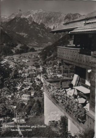 Österreich - Schruns - gegen Zimba - 1972 Österreich - Schruns - gegen Zimba - 1972