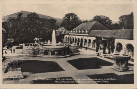 Bad Nauheim - Die drei Badesprudel - 1935 Bad Nauheim - Die drei Badesprudel - 1935