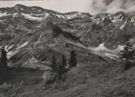 Österreich - Scesaplana, Schesaplana - Hütte und Gipfel - ca. 1955 Österreich - Scesaplana, Schesaplana - Hütte und Gipfel - ca. 1955