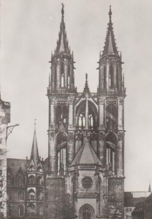 Meißen - Dom - Westfassade - ca. 1985 Meißen - Dom - Westfassade - ca. 1985