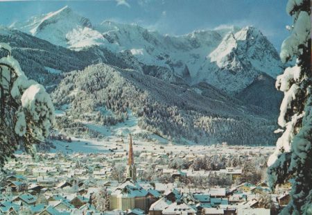 Garmisch-Partenkirchen - Blick über Partenkirchen - 1979 Garmisch-Partenkirchen - Blick über Partenkirchen - 1979