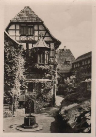 Eisenach, Wartburg - Südseite der Burgabtei - 1954 Eisenach, Wartburg - Südseite der Burgabtei - 1954