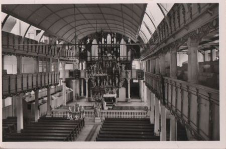 Clausthal-Zellerfeld - Innenansicht der Marktkirche - ca. 1960 Clausthal-Zellerfeld - Innenansicht der Marktkirche - ca. 1960