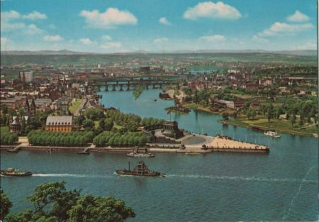 Koblenz - Deutsches Eck - 1975 Koblenz - Deutsches Eck - 1975
