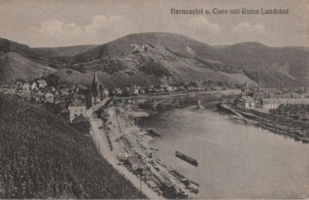 Bernkastel-Kues - mit Ruine Landshut - ca. 1935 Bernkastel-Kues - mit Ruine Landshut - ca. 1935