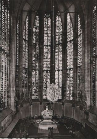 Aachen - Chor mit Strahelnmadonna - 1960 Aachen - Chor mit Strahelnmadonna - 1960
