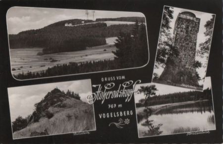 Vogelsberg - Berggasthof Hoherodtskopf - ca. 1960 Vogelsberg - Berggasthof Hoherodtskopf - ca. 1960