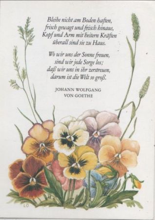 Sinnspruch Goethe Sonderstempel Sinnspruch Goethe Sonderstempel