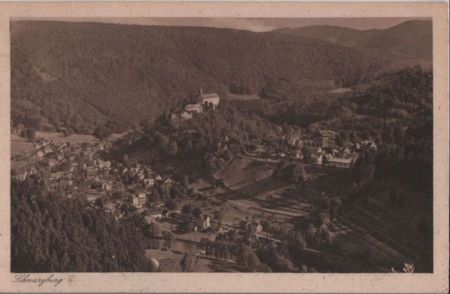 Schwarzburg - Blick vom Trippstein - ca. 1935 Schwarzburg - Blick vom Trippstein - ca. 1935