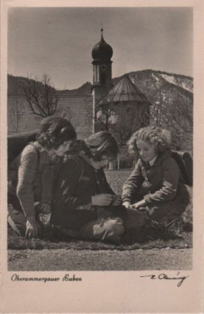 Oberammergau - Oberammergauer Buben - ca. 1950 Oberammergau - Oberammergauer Buben - ca. 1950