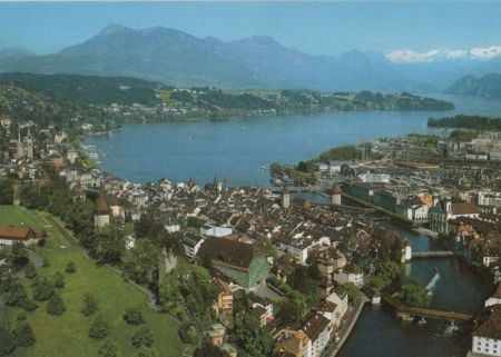 Schweiz - Luzern - Altstadt mit Reuss - ca. 1985 Schweiz - Luzern - Altstadt mit Reuss - ca. 1985