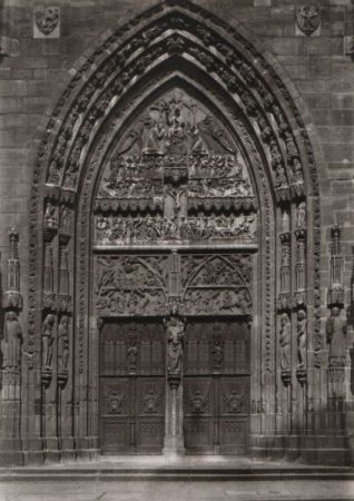 Nürnberg - St. Lorenzkirche, Hauptportal - ca. 1955 Nürnberg - St. Lorenzkirche, Hauptportal - ca. 1955