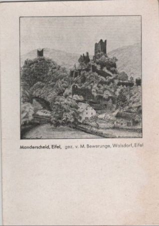 Manderscheid - gezeichnet von Bewerunge Manderscheid - gezeichnet von Bewerunge
