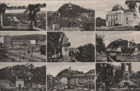 Österreich - Graz - u.a. Hauptplatz - 1967 Österreich - Graz - u.a. Hauptplatz - 1967