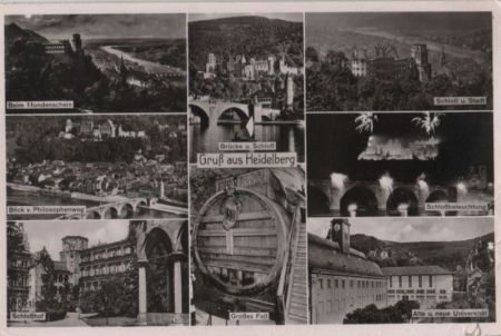 Heidelberg - u.a. Schloß und Stadt - 1952 Heidelberg - u.a. Schloß und Stadt - 1952