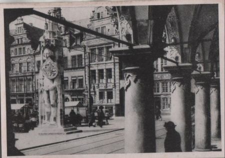 Bremen - Rathausdurchblick zum Roland - ca. 1950 Bremen - Rathausdurchblick zum Roland - ca. 1950