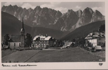 Österreich - Gosau - mit Gosaukamm - ca. 1950 Österreich - Gosau - mit Gosaukamm - ca. 1950