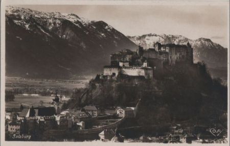 Österreich - Salzburg - Blick auf Hohensalzburg - ca. 1955 Österreich - Salzburg - Blick auf Hohensalzburg - ca. 1955