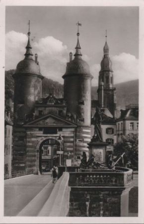 Heidelberg - Alte Brücke - ca. 1960 Heidelberg - Alte Brücke - ca. 1960