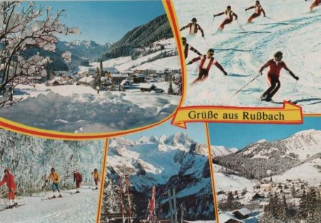 Österreich - Rußbach - Skiparadies - ca. 1975 Österreich - Rußbach - Skiparadies - ca. 1975