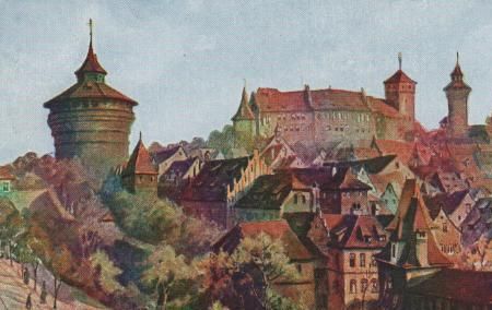 Nürnberg - Hallertorpanorama - ca. 1935 Nürnberg - Hallertorpanorama - ca. 1935
