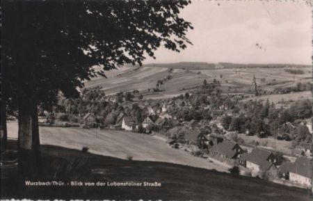Wurzbach - Blick von der Lobensteiner Straße - 2002 Wurzbach - Blick von der Lobensteiner Straße - 2002