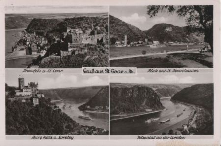 St. Goar - u.a. Felsental an der Loreley - ca. 1960 St. Goar - u.a. Felsental an der Loreley - ca. 1960