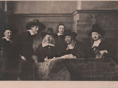 Rembrandt - Die Syndici der Tuchmacher - ca. 1955 Rembrandt - Die Syndici der Tuchmacher - ca. 1955