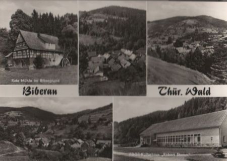 Schleusegrund-Biberau - u.a. Ortsansicht - ca. 1975 Schleusegrund-Biberau - u.a. Ortsansicht - ca. 1975