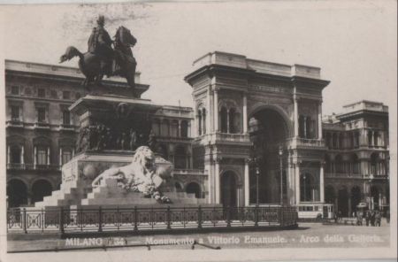 Italien - Mailand Milano - Monumento a Vittorio Emanuele - 1924 Italien - Mailand Milano - Monumento a Vittorio Emanuele - 1924