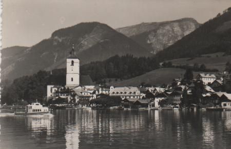 Österreich - St. Wolfgang mit Schafberg - 1953 Österreich - St. Wolfgang mit Schafberg - 1953
