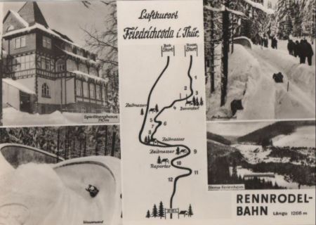 Friedrichroda - Rennrodelbahn - 1968 Friedrichroda - Rennrodelbahn - 1968