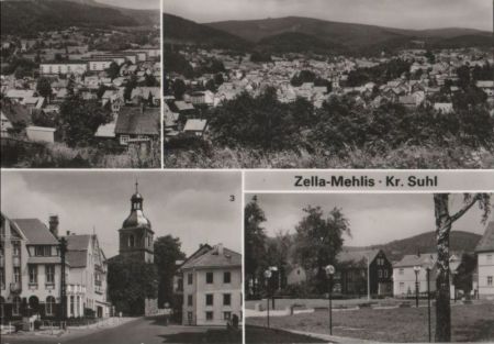 Zella-Mehlis - u.a. Beethovenstraße - 1987 Zella-Mehlis - u.a. Beethovenstraße - 1987