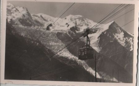 Frankreich - Chamonix-Mont-Blanc - Teleferique du Brevent - 1953 Frankreich - Chamonix-Mont-Blanc - Teleferique du Brevent - 1953