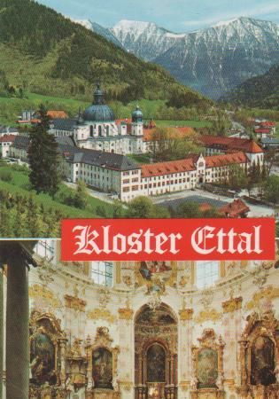 Ettal gegen Estergebirge und innen - ca. 1995 Ettal gegen Estergebirge und innen - ca. 1995
