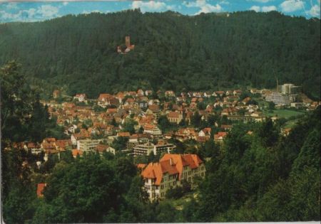 Bad Liebenzell - Gesamtansicht mit Blick zur Burg - 1976 Bad Liebenzell - Gesamtansicht mit Blick zur Burg - 1976