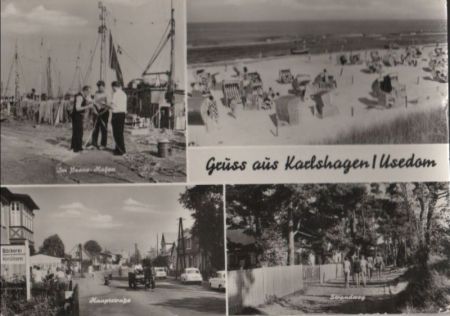 Karlshagen - u.a. Strand mit Körben - 1975 Karlshagen - u.a. Strand mit Körben - 1975